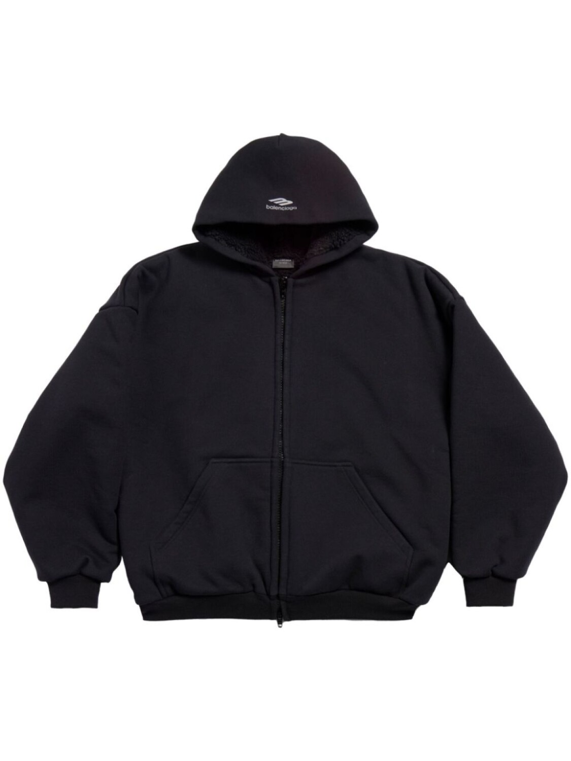 

Balenciaga куртка с капюшоном и логотипом, черный