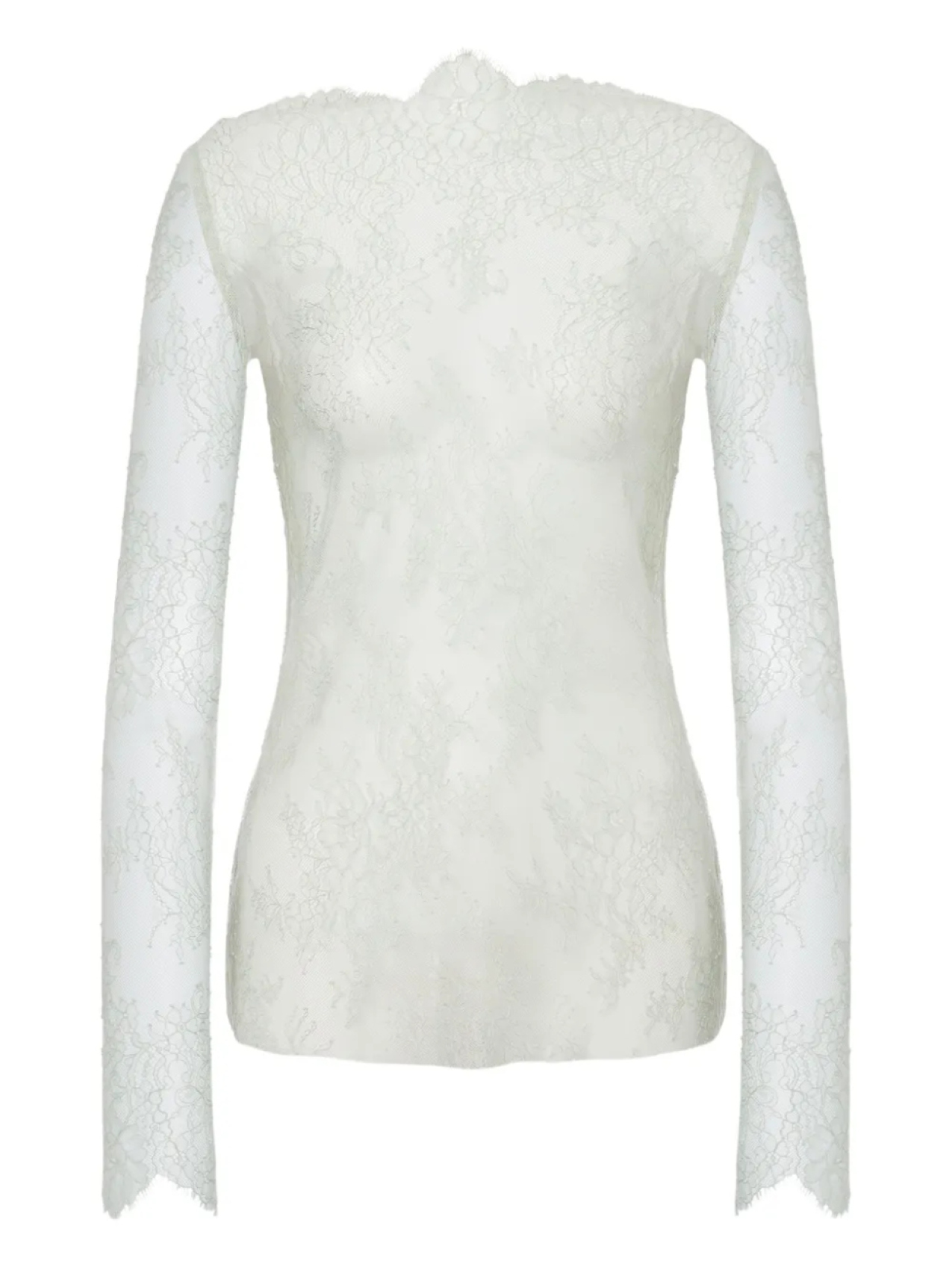 

Alberta Ferretti кружевной топ, серый