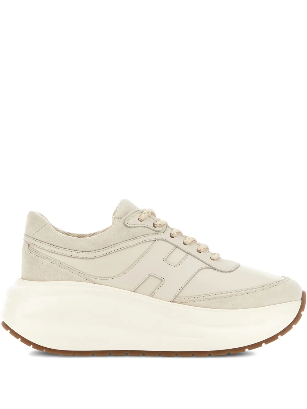 Массивные кроссовки H696 Chunky Runner Hogan, нейтральный