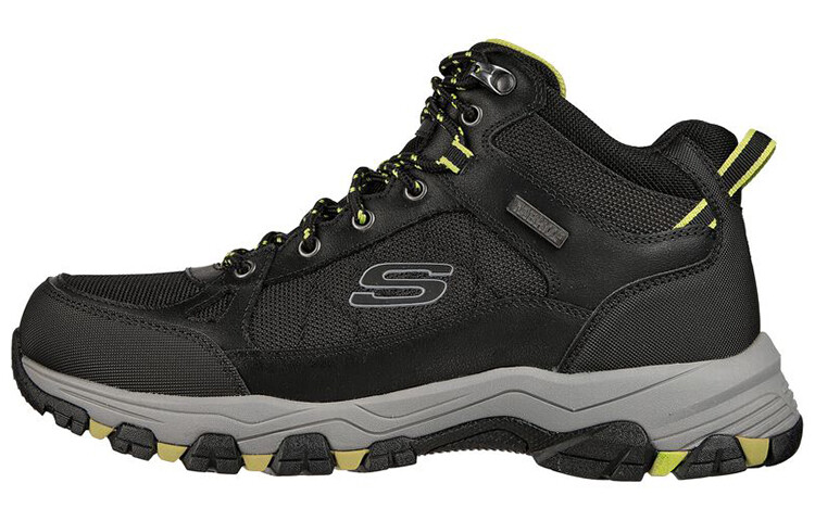 

Свободная посадка походные ботинки мужские среднего размера черные Skechers
