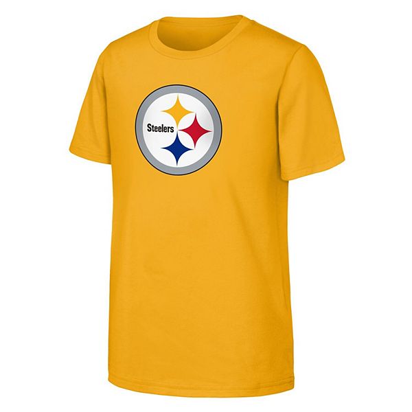 Футболка Youth gold Pittsburgh Steelers Primary Logo Outerstuff — фото 2