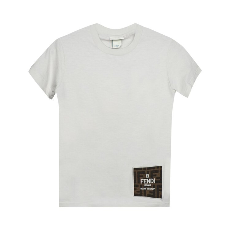 

Футболка Fendi Kids Logo T-Shirt, цвет Dry Argil