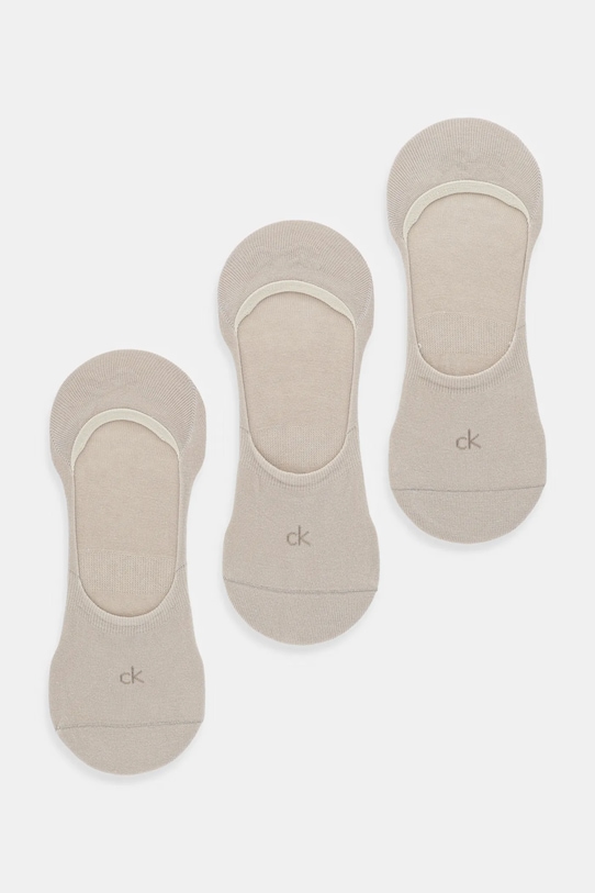 

Носки 3 пары Calvin Klein, бежевый