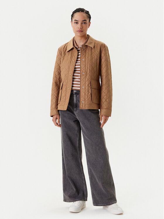 Переходная куртка стандартного кроя WW0WW45641 Tommy Hilfiger, коричневый — фото 2