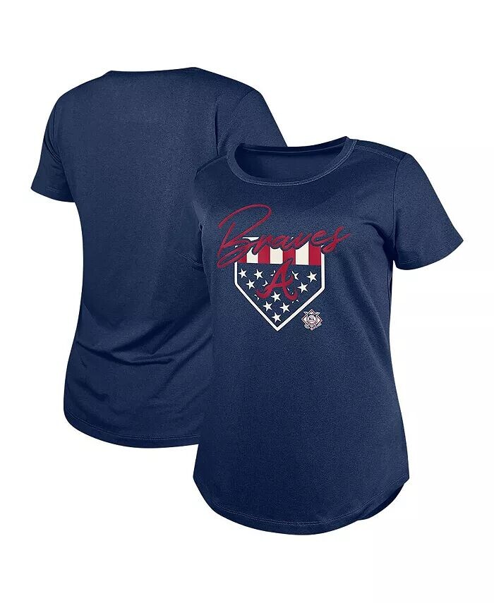 

Женская темно-синяя футболка Atlanta Braves Americana New Era, синий