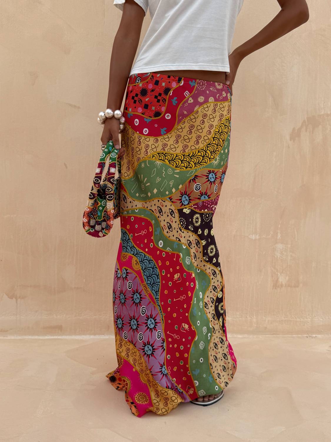 

Длинная юбка Dorris с принтом «Марокко» Never fully dressed, morocco print