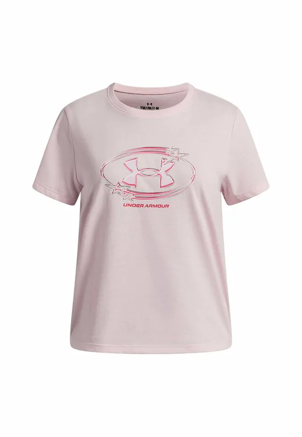 Футболка с принтом в виде логотипа звезды Under Armour, Prime Pink