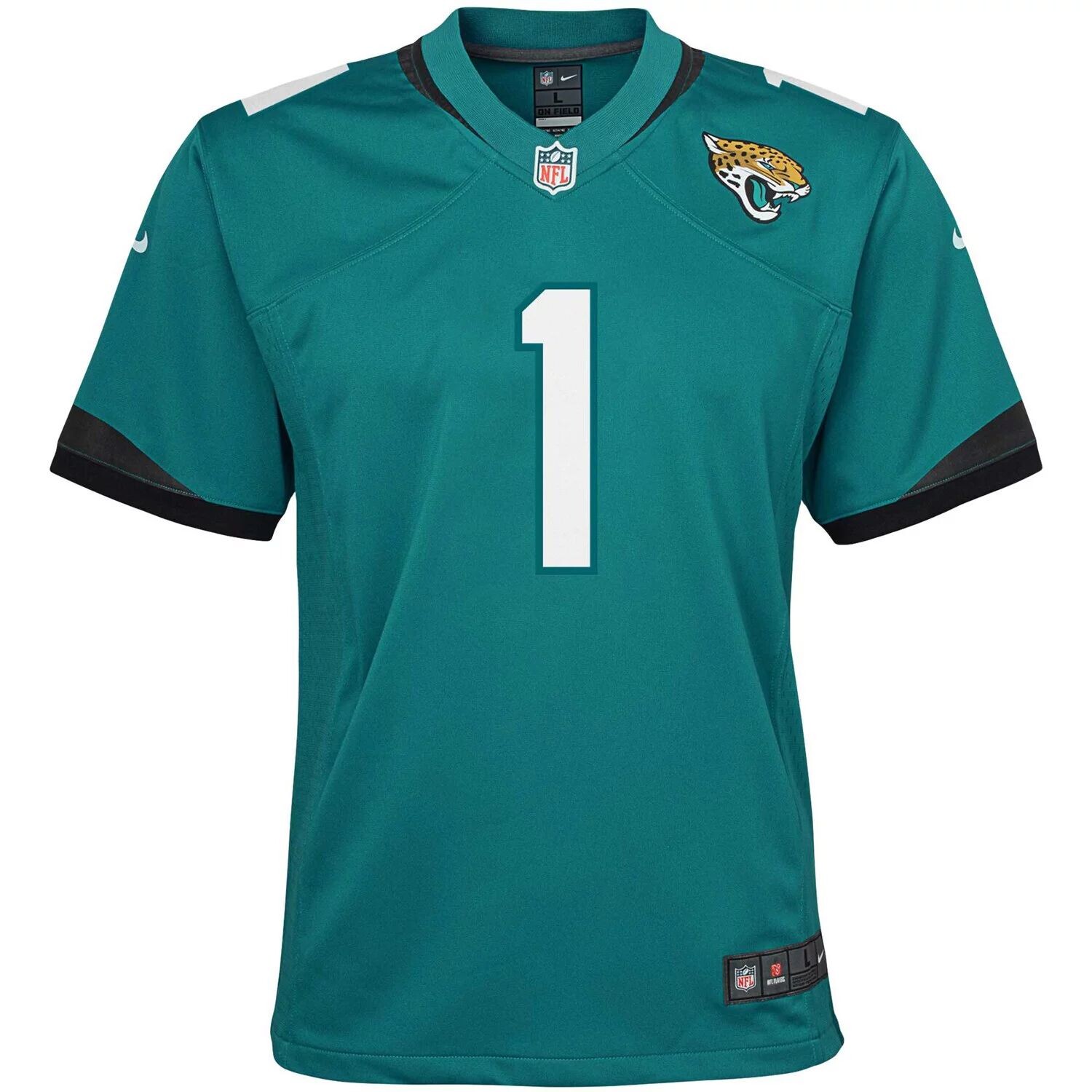 Молодежная игровая майка Nike Travis Etienne Teal Jacksonville Jaguars Nike — фото 2