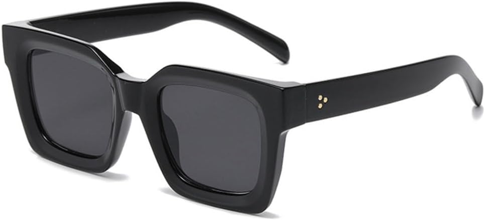 

Солнцезащитные очки Rivets в винтажном стиле для мужчин, модные солнцезащитные очки UV400 для женщин, градиентные солнцезащитные очки, черно-серые, один размер TYUVIVO, Black Gray