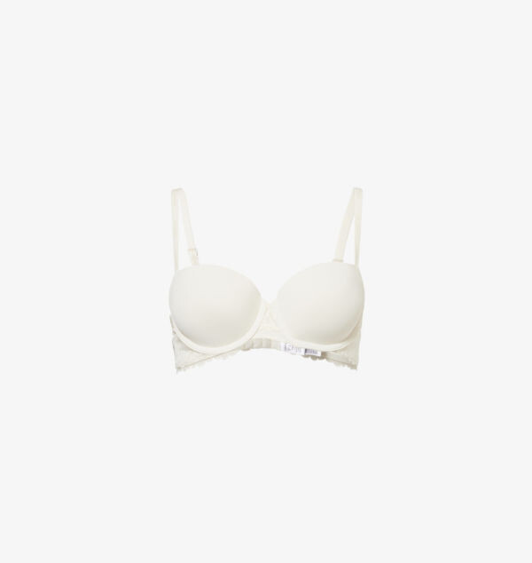 

Бюстгальтер-Балконет Attraction Light Line с кружевной отделкой из эластичной ткани Calvin Klein, белый