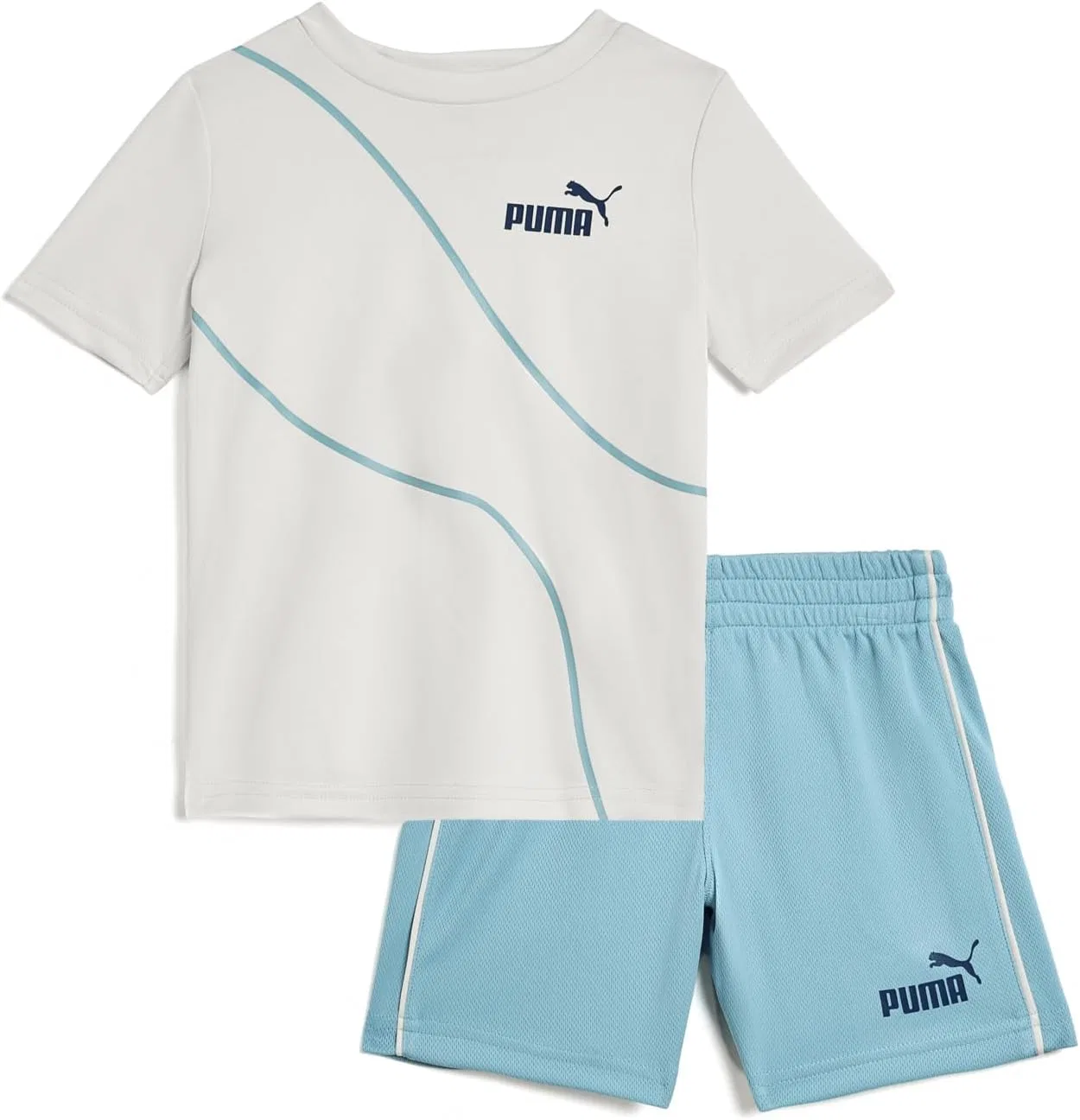 Спортивный набор PUMA футболка и шорты, Alpine Snow
