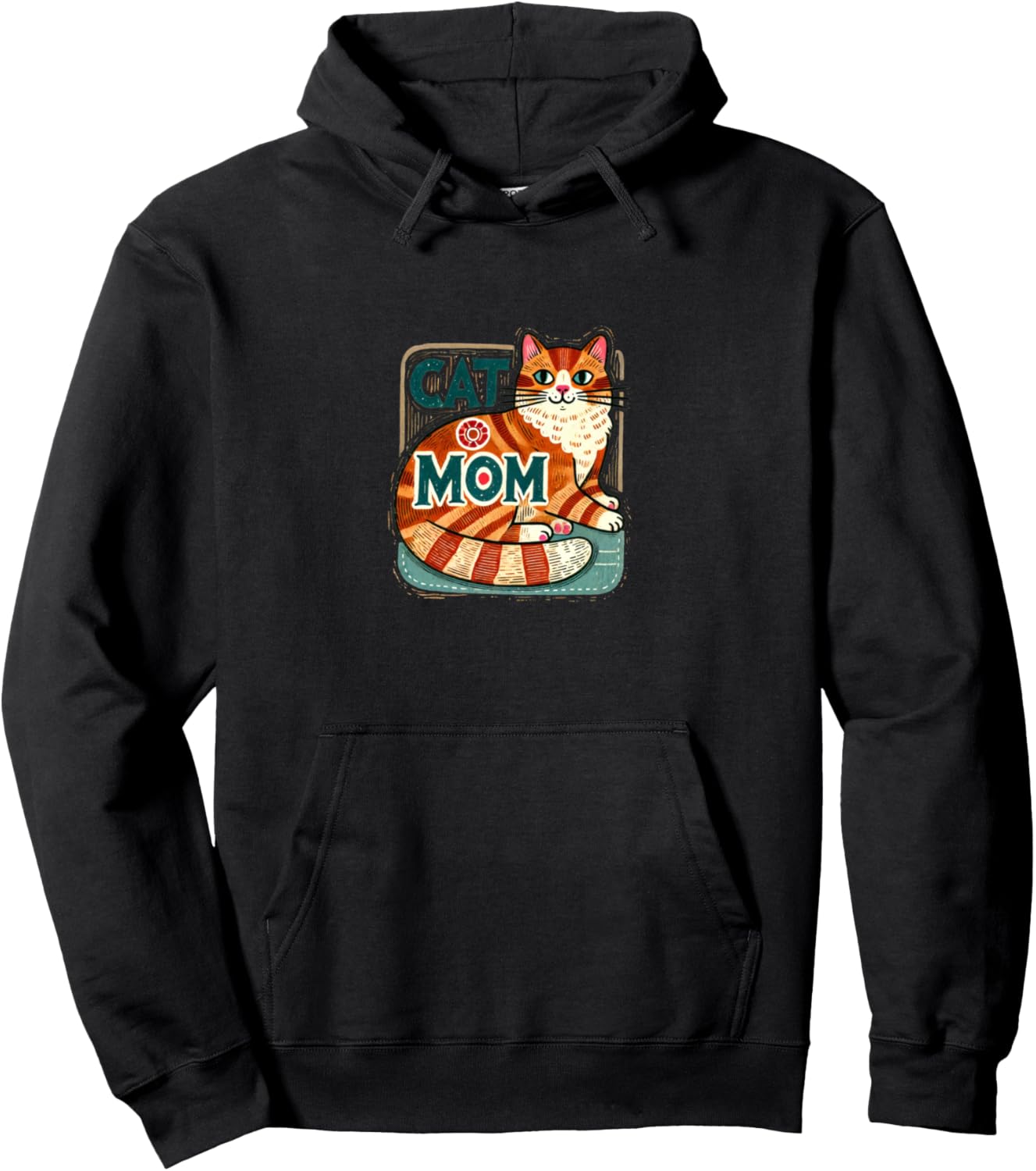 

Худи «Рыжая кошечка» Cat Snugg, черный