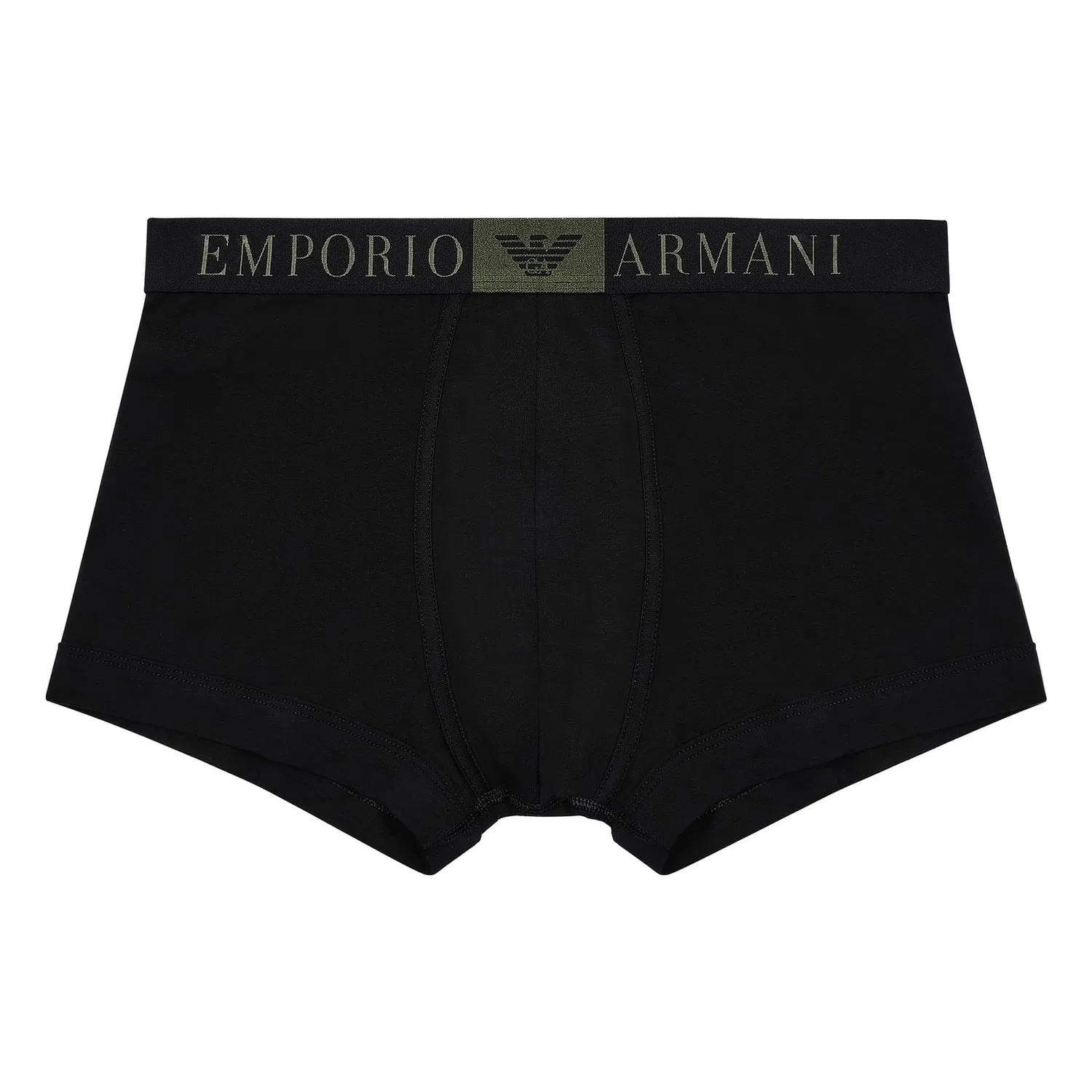 Трусы боксеры из эластичного хлопка Emporio Armani, черный