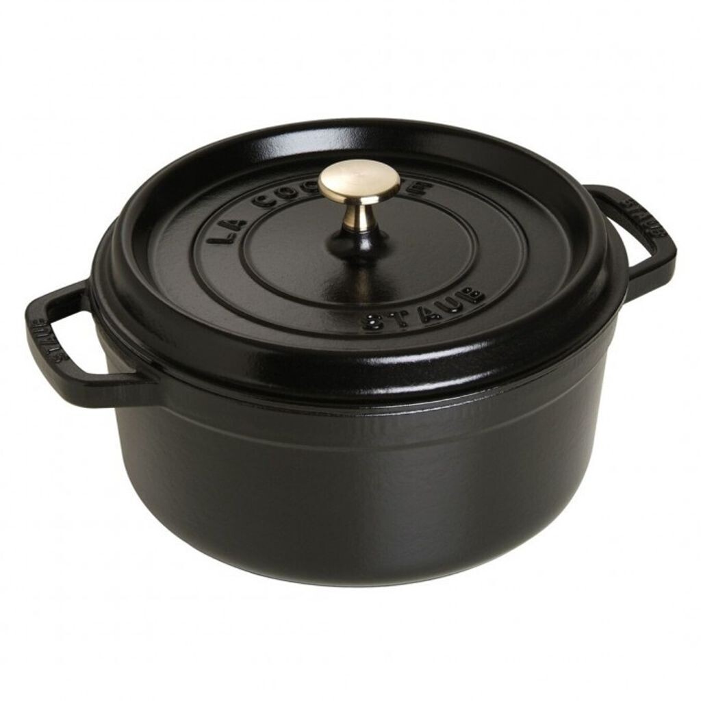 

Staub Cocotte круглая черная сковорода диаметром 24 см