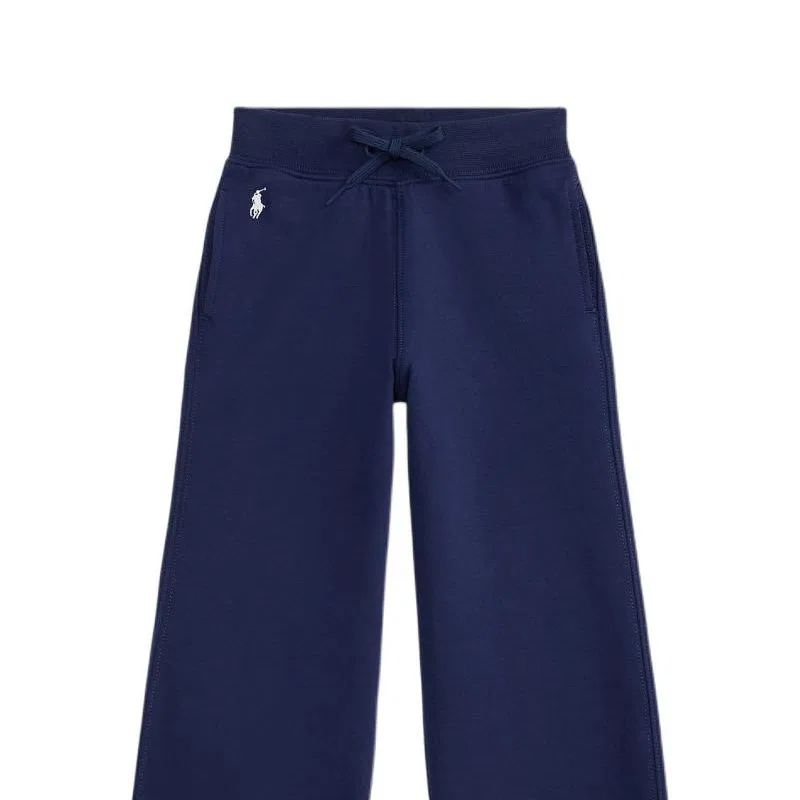 Детские трикотажные спортивные штаны Polo Ralph Lauren темно-синие — фото 4