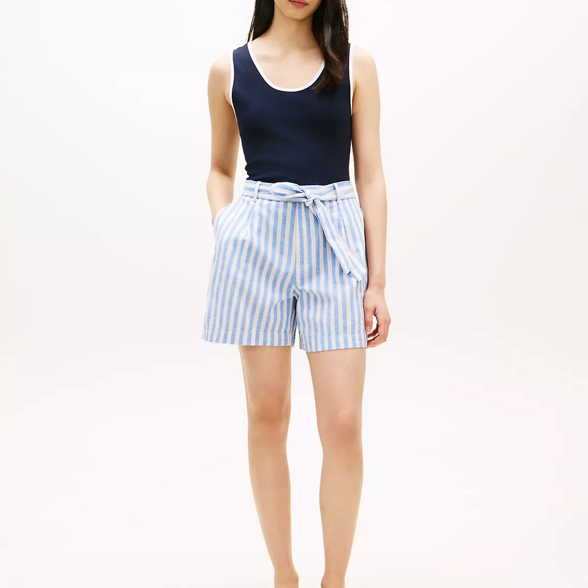 Шорты Casual Tommy Hilfiger синие — фото 3