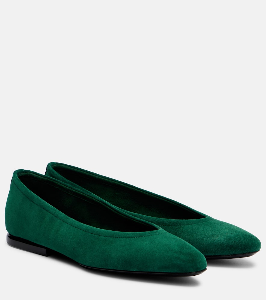 Балетки из замши primula Loro Piana, Mapo Green