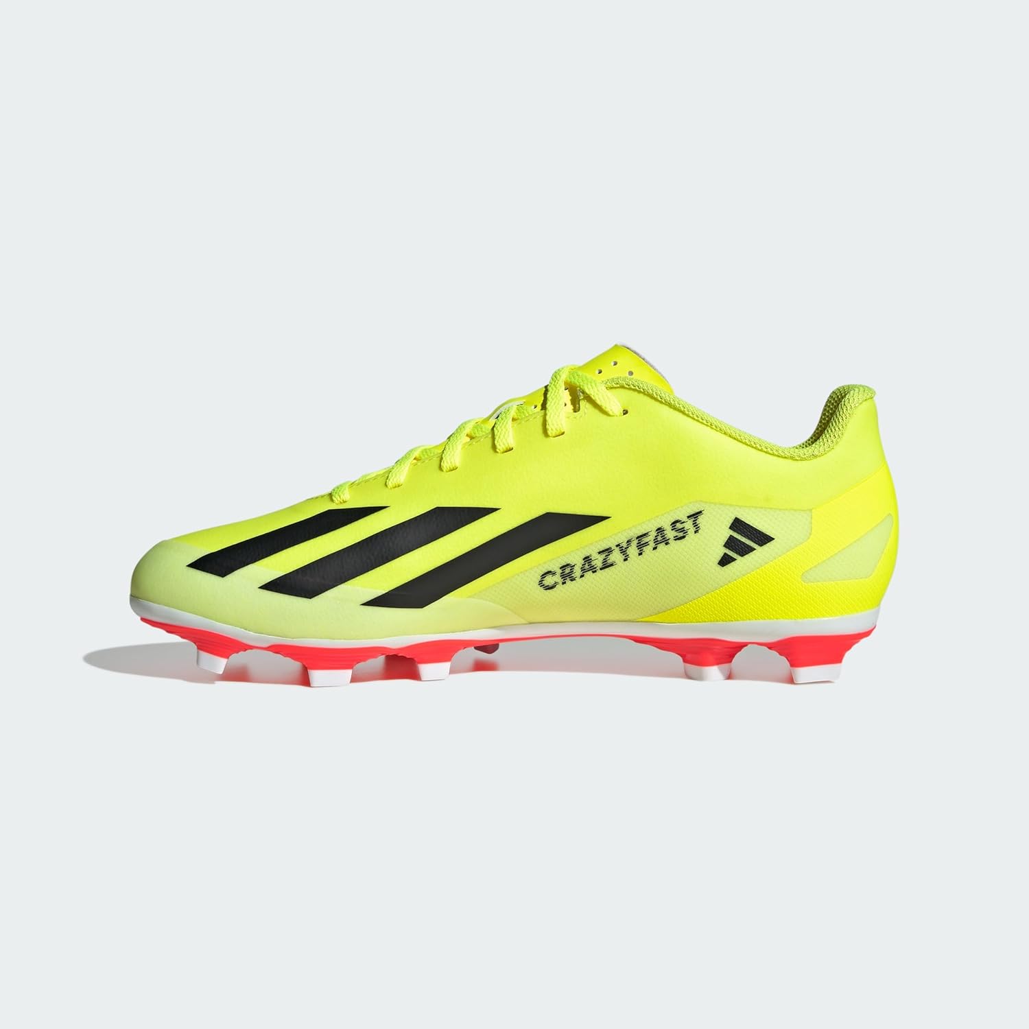 Ботинки Adidas для взрослых унисекс X Crazyfast Club для твердого грунта, белый/черный/желтый — фото 2