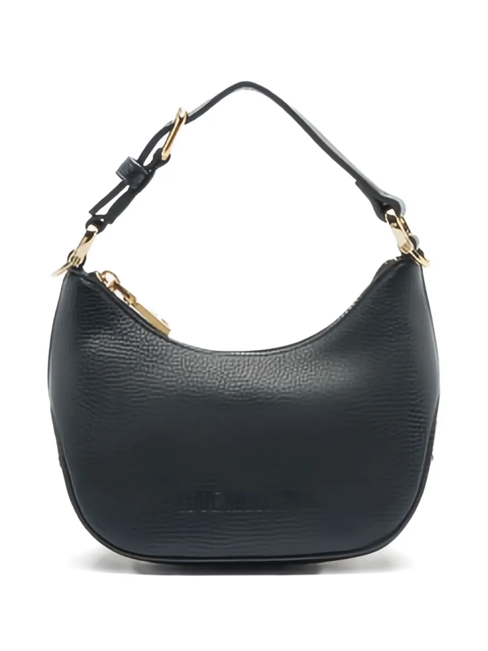 

Сумка через плечо в форме полумесяца с тисненым логотипом Love Moschino, черный