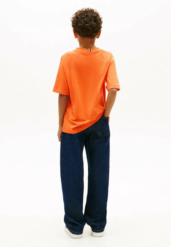 Футболка с принтом в виде флага-смайлика Tommy Hilfiger, Lush Orange — фото 3
