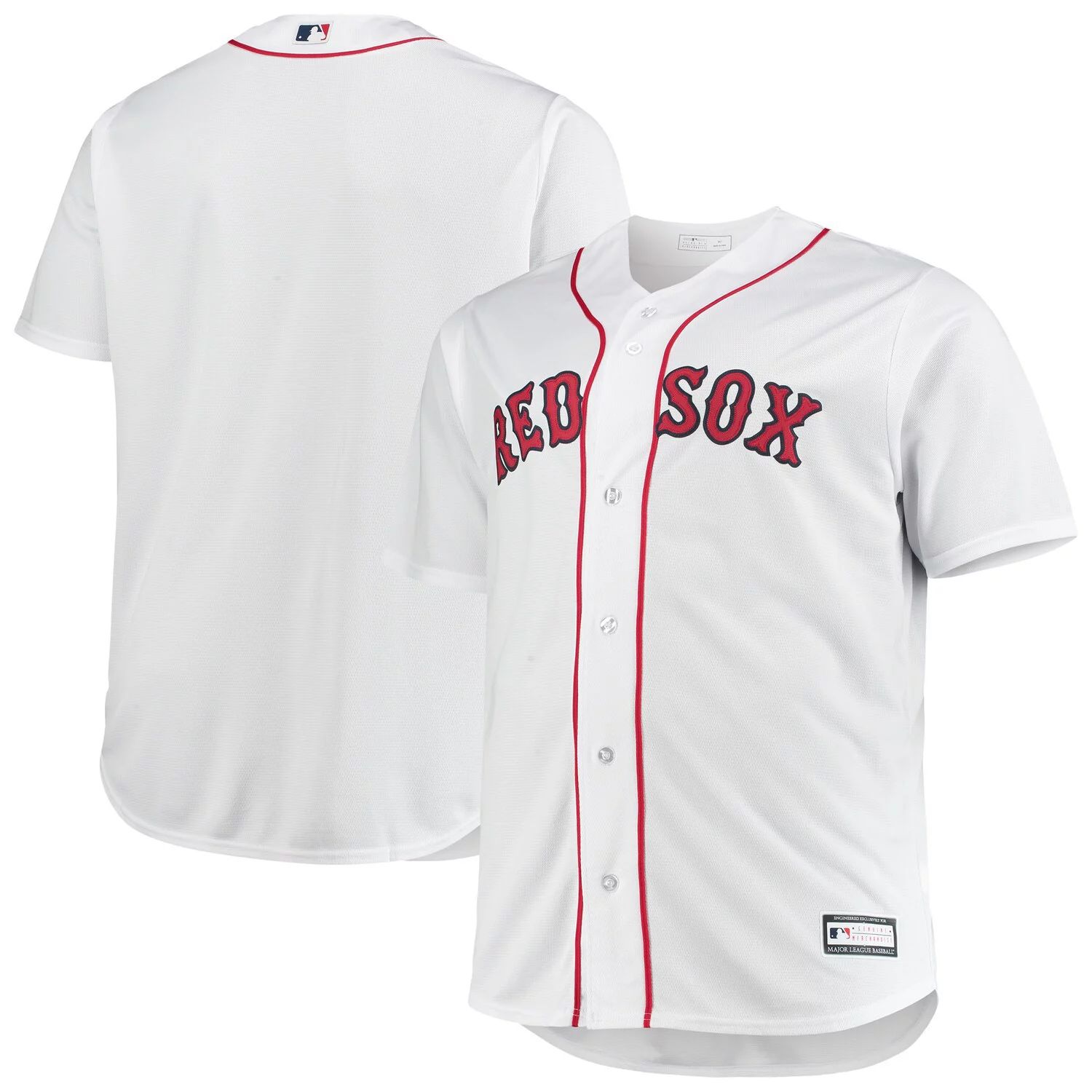 

Мужская белая футболка Boston Red Sox Big & Tall Home Replica Team, Белый, Мужская белая футболка Boston Red Sox Big & Tall Home Replica Team