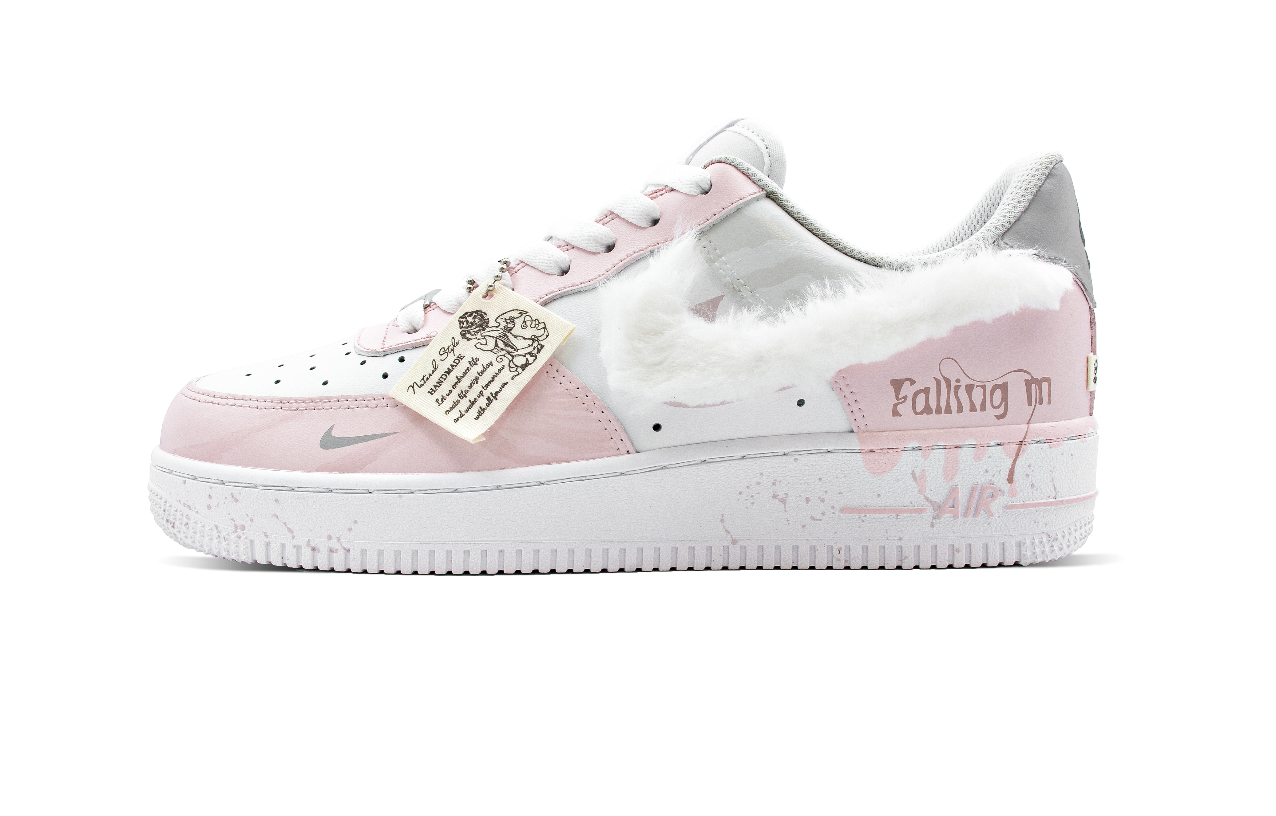 

Кроссовки Nike Air Force 1 Skateboard Shoes Women's Low-Top Pink/White, Розовый, Кроссовки Nike Air Force 1 Skateboard Shoes Women's Low-Top Pink/White