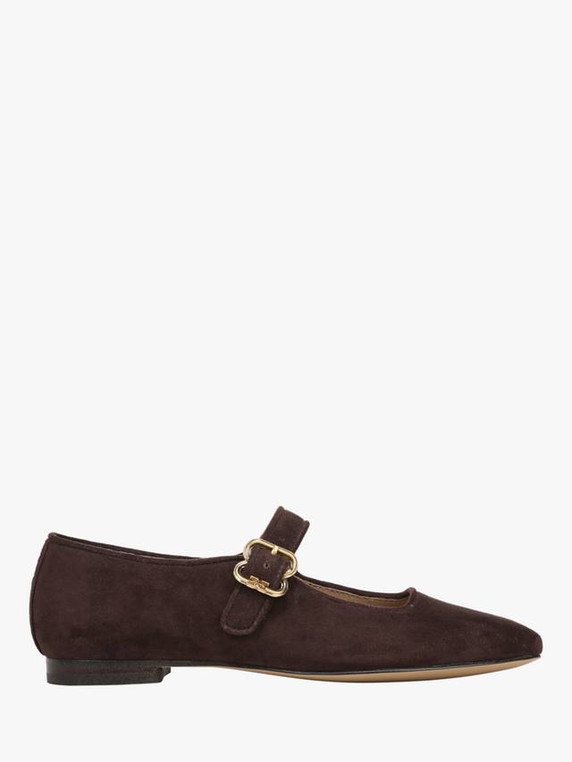 Балетки Michaela Mary Jane из замши Sam Edelman, Cafe Noir