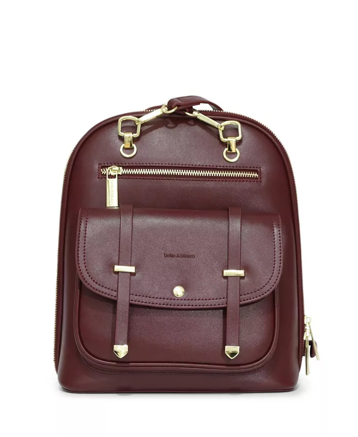 

Кожаный рюкзак 5th Ave Belle & Bloom, красный