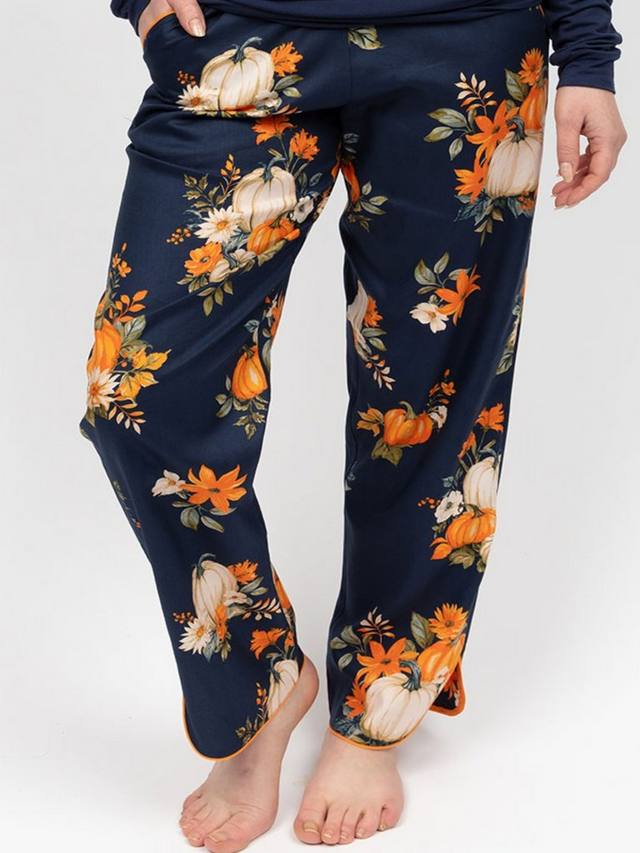 

Брюки для пижамы с принтом Auburn Pumpkin Cyberjammies, Navy