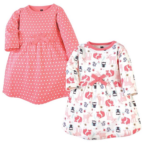 

Платье для девочки Infant and toddler, длинный рукав, хлопок, 2 шт, forest Hudson Baby