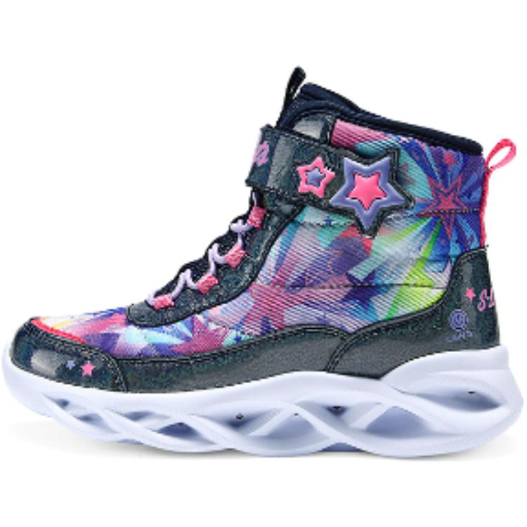 

Износостойкие высокие детские ботинки Marine Blue Kids Skechers Kids, синий