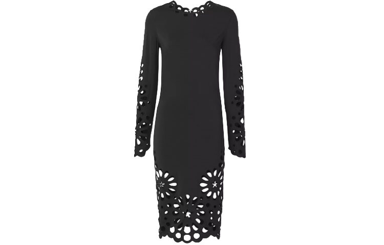 

Burberry женское платье с длинными рукавами, цвет Black