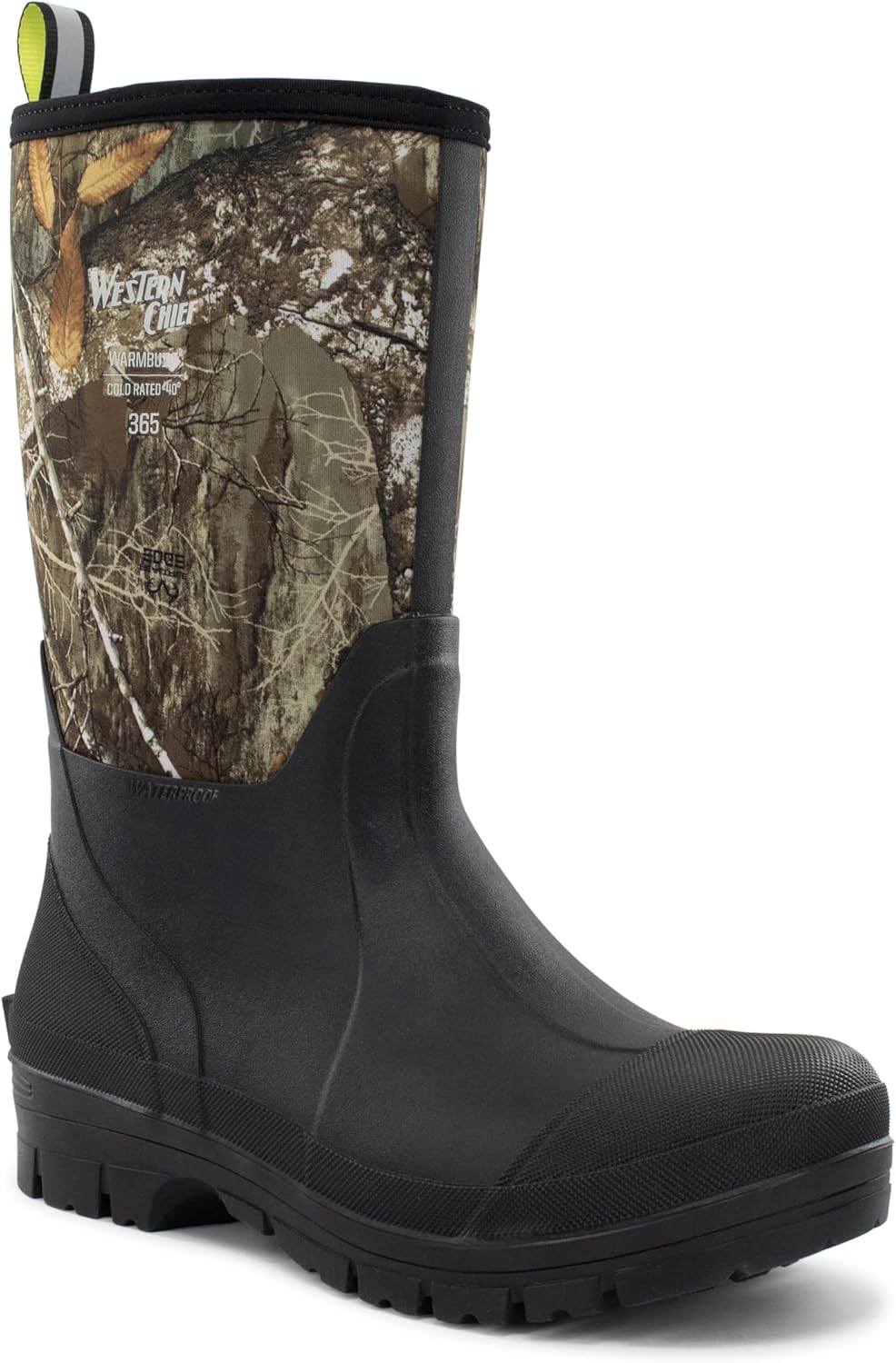 

Унисекс зимние ботинки Western Chief 365 из неопренa для мужчин и женщин - морозоустойчивые, бесшовная водонепроницаемая резина, противоскользящая подошва, обувь для активного отдыха в любую погоду, Realtree Camo/Mid
