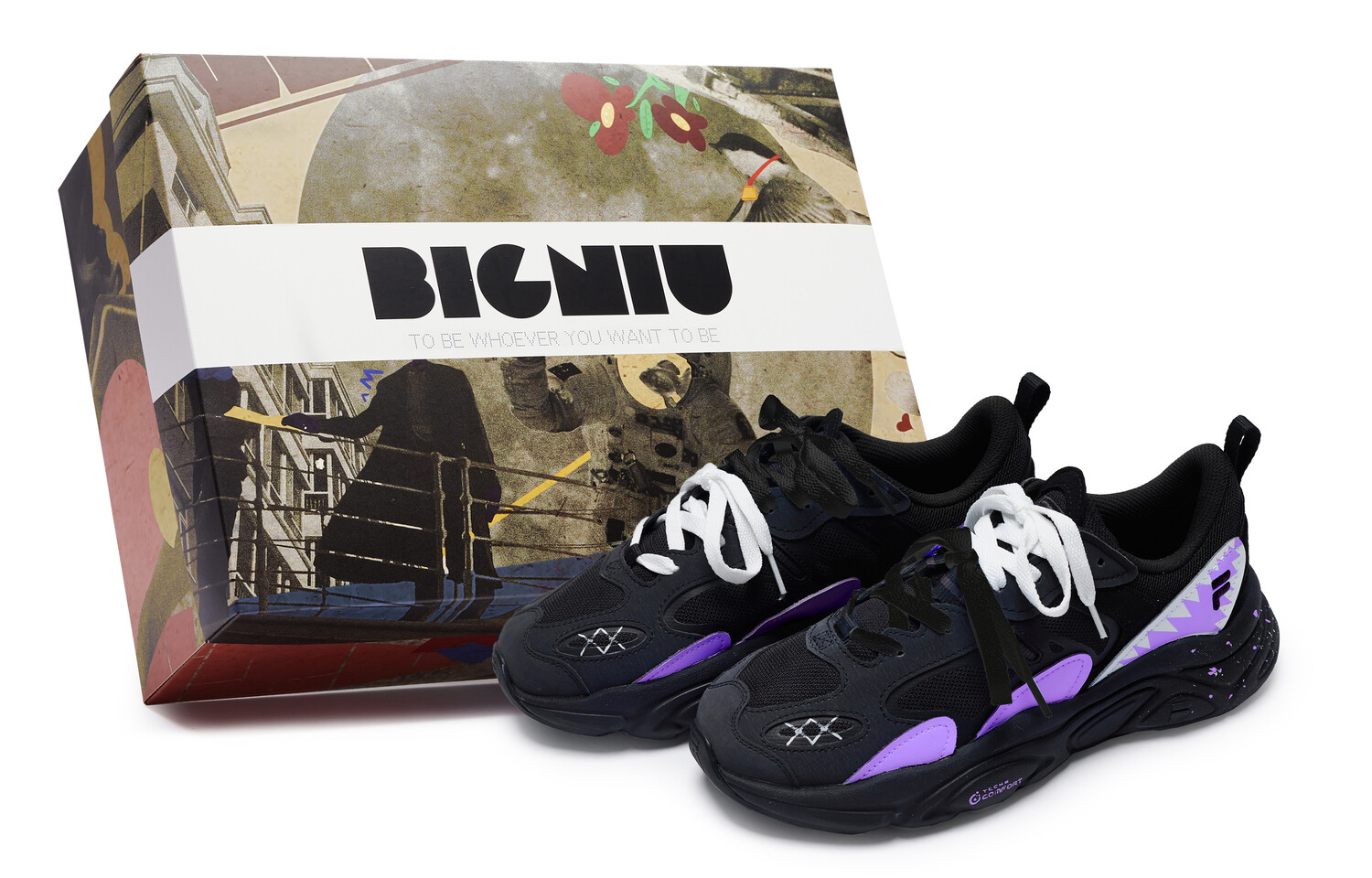 

Кроссовки FILA Lifestyle Shoes Women's Low-top Purple/white/black, фиолетовый
