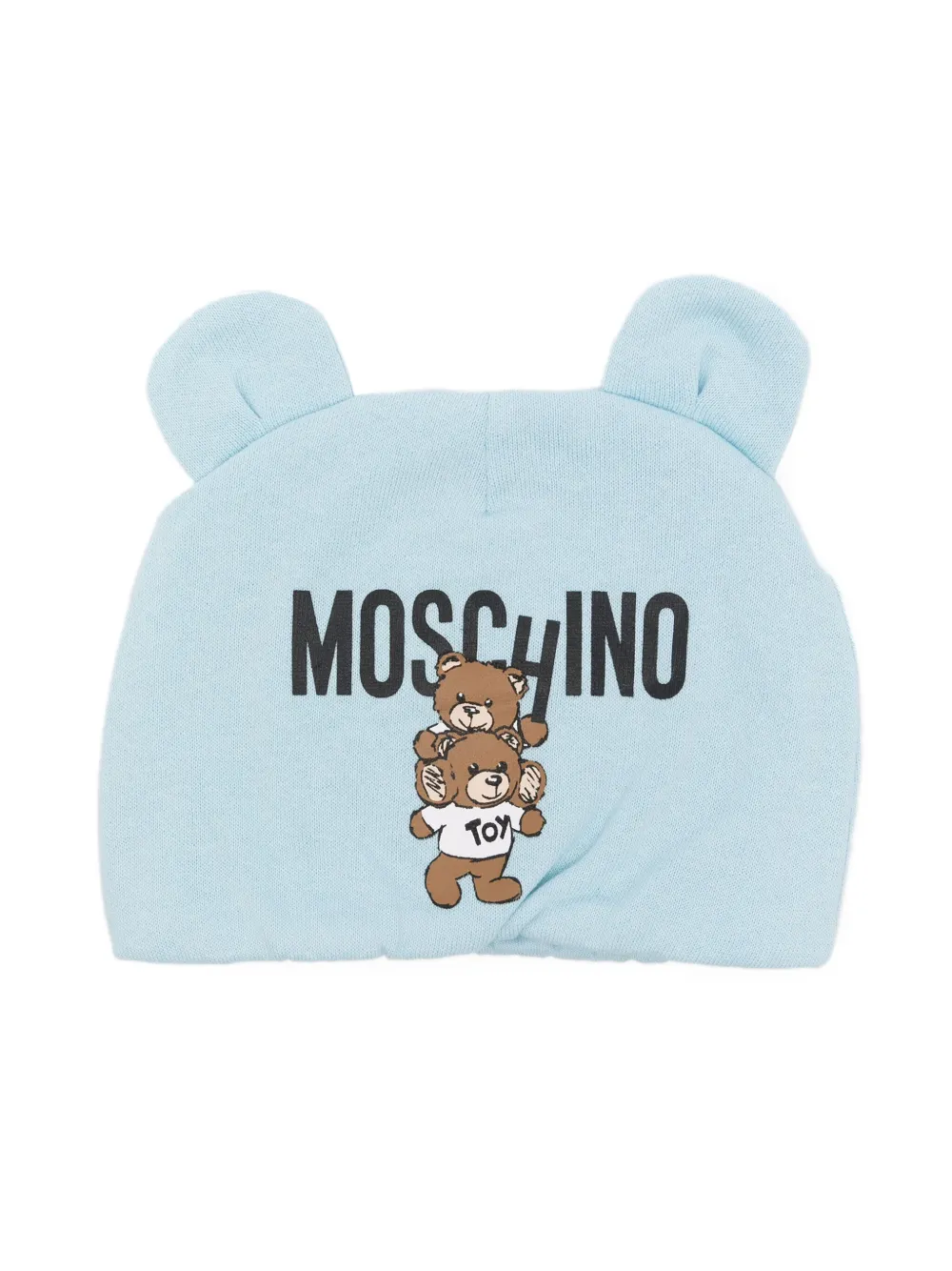 

Шапка бини с логотипом Moschino Kids, синий