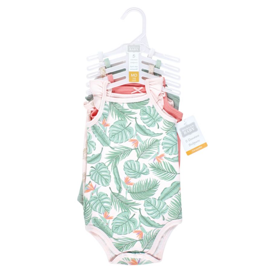 Мягкие хлопковые комбинезоны без рукавов Hudson Baby, Palm flamingo — фото 2