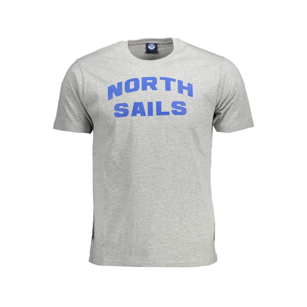 

Серая хлопковая мужская футболка North Sails