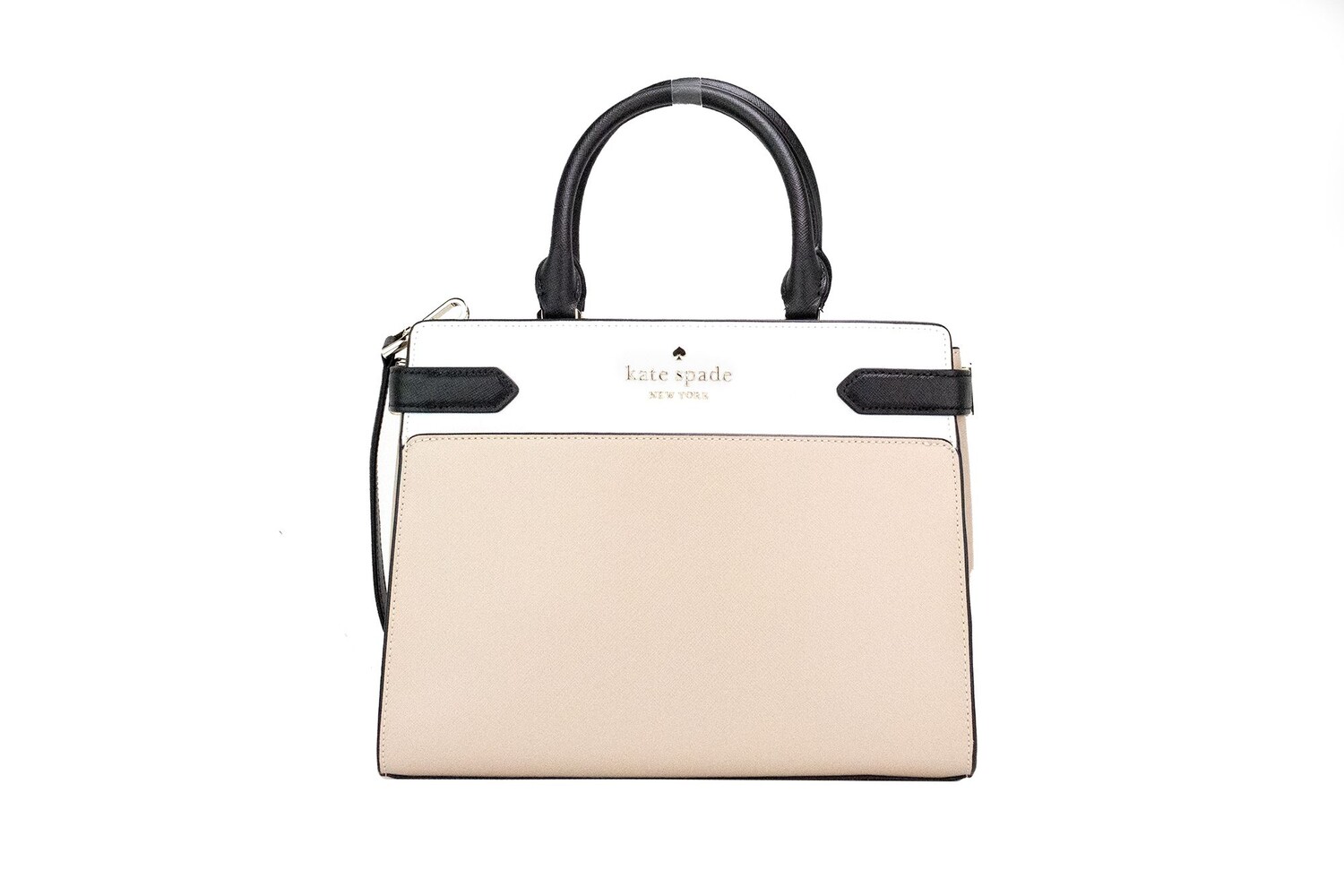 

Сумка-портфель через плечо Staci Warm Beige Medium Colorblock из кожи Kate Spade