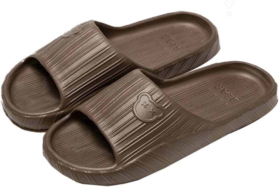 

Летние домашние тапочки для женщин и мужчин, милые шлепанцы для дома, душевые сандалии с мягкой подошвой, противоскользящие, быстро сохнущие, для ванной и улицы Rungion, C-coffee