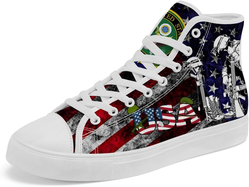 

Высокие кеды для мужчин и женщин Veteran, тканевые кроссовки на шнуровке, повседневная обувь, подарок для мужчин и женщин Chebing, синий