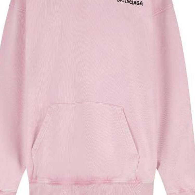 Свитшот женский Balenciaga с принтом, розовый — фото 3