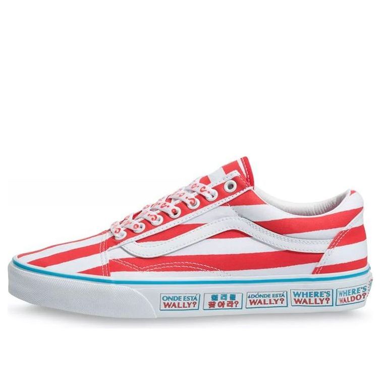 

Кеды Vans Where's Waldo x Old Skool 'International Stripes', красный