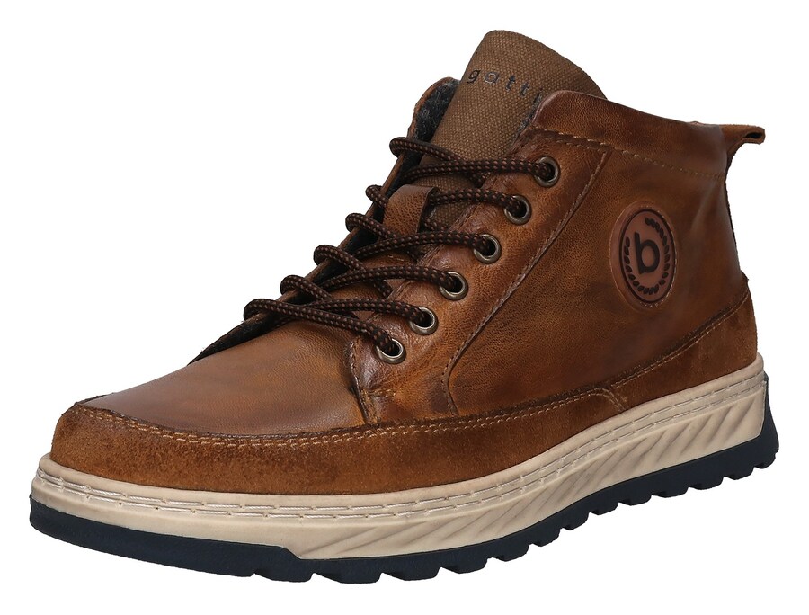 

Ботинки на шнуровке bugatti, Cognac