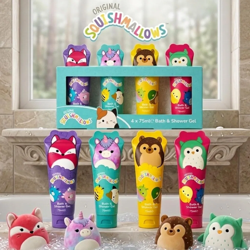 Набор гелей для душа и ванны «Fun Characters» от Squishmallows Corsair Toiletries — фото 2