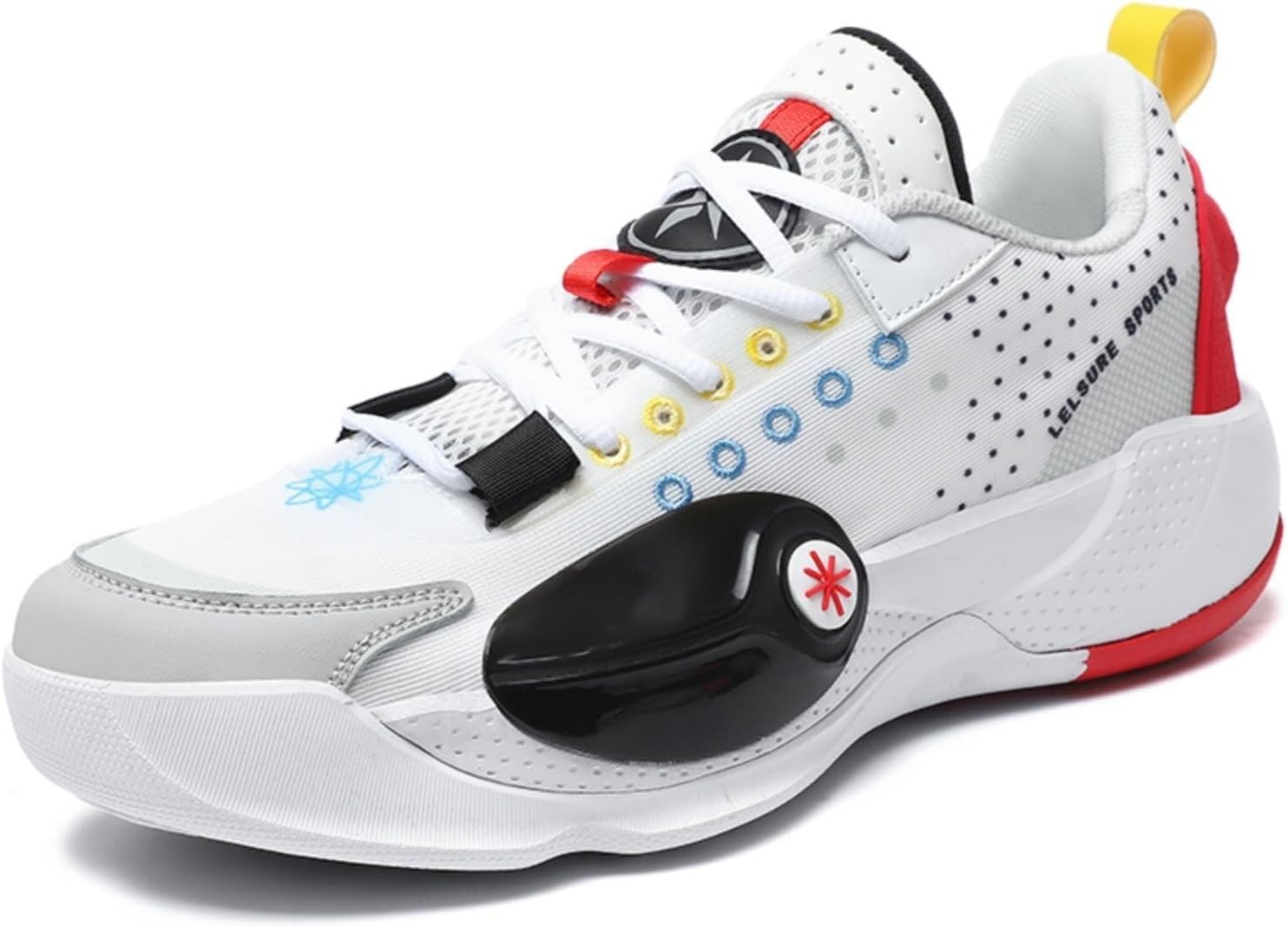 

Мужские баскетбольные кроссовки, дышащие, с амортизацией, противоскользящие, износостойкие, модные спортивные тренировочные ботинки Solastride, белый