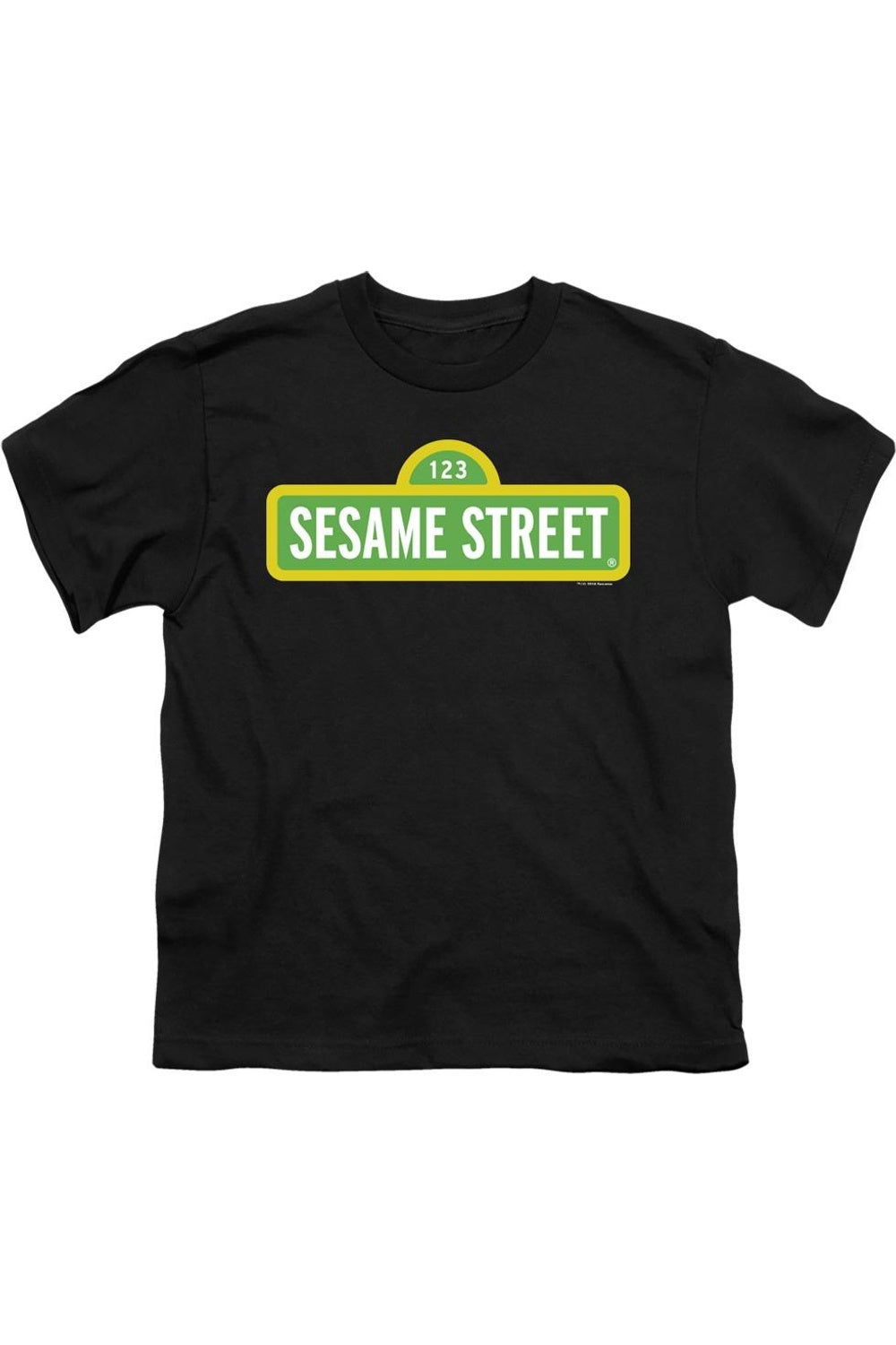 

Футболка с коротким рукавом для детей с логотипом Sesame Street Gildan, черный