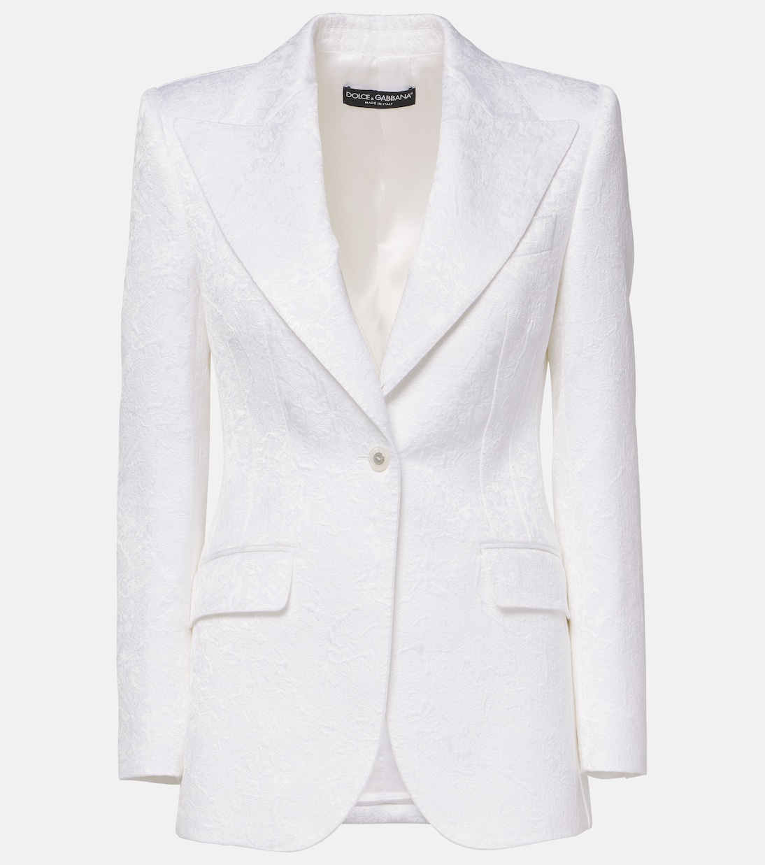 

Парчовый блейзер Capri Turlington Dolce&Gabbana, Bianco Ottico