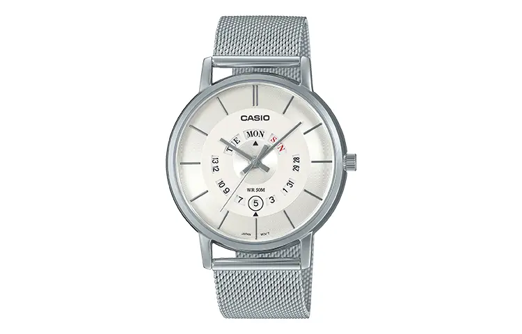 

CASIO Часы Men Standard Series White Watch MTP-B135M-7AV, White Dial