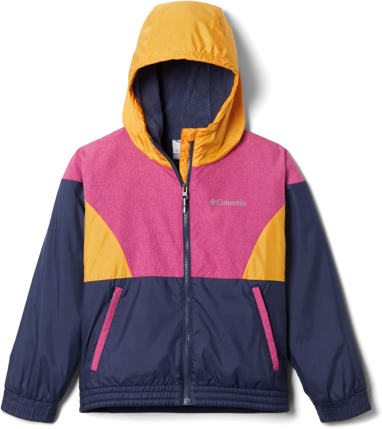 

Ветровка Columbia для девочек Side Hill Lined, Nocturnal/Wild Fuchsia/Mango