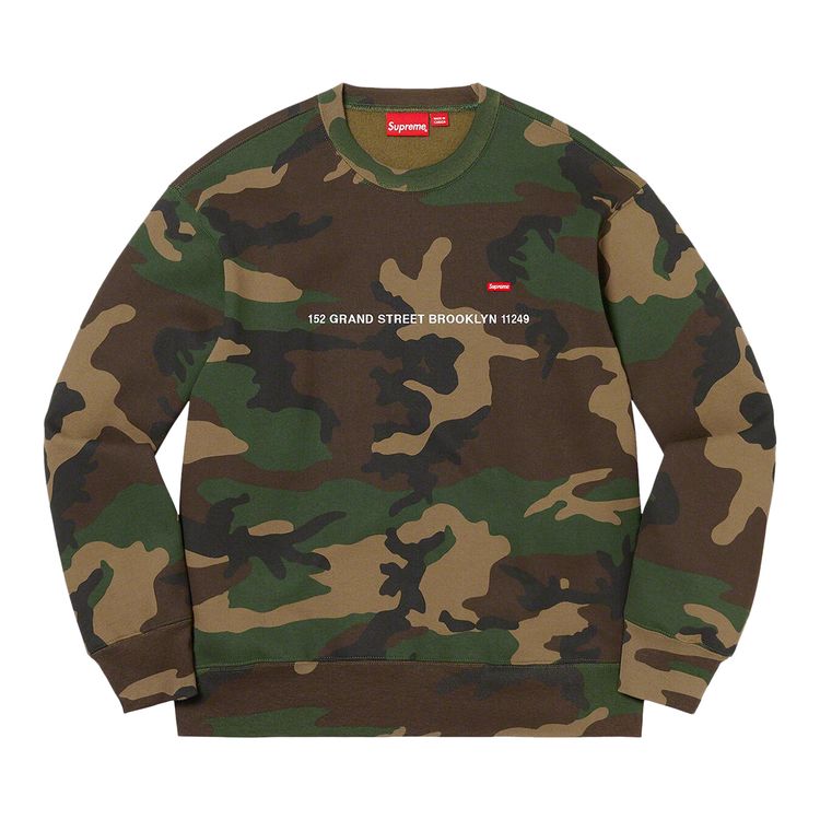 

Толстовка Supreme Small Box Shop Crewneck - Brooklyn Camo, разноцветный